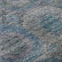 5' X 8' Blue Gray And Silver Geometric Washable Area Rug With UV Protection