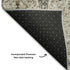 8' Linen Gray And Silver Abstract Washable Round Rug With UV Protection