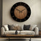 18" Brown Silent Analog Round Wall Clock
