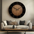 18" Brown Silent Analog Round Wall Clock