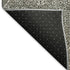 8' Pewter Gray And Silver Floral Washable Area Rug With UV Protection