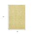 5' X 8' Gold And Ivory Floral Washable Area Rug With UV Protection