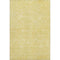 5' X 8' Gold And Ivory Floral Washable Area Rug With UV Protection