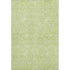 5' X 8' Mint Green And Ivory Floral Washable Area Rug With UV Protection