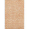 8' Salmon And Ivory Floral Washable Area Rug With UV Protection