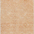 8' Salmon And Ivory Floral Washable Area Rug With UV Protection