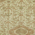5' X 8' Beige Rust And Artichoke Green Floral Washable Area Rug With UV Protection
