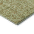 8' X 8' Sage And Salmon Floral Washable Round Rug With UV Protection
