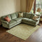8' Sage And Salmon Floral Washable Area Rug With UV Protection