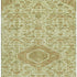 8' Sage And Salmon Floral Washable Area Rug With UV Protection