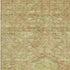 8' Terra Cotta And Artichoke Green Floral Washable Area Rug With UV Protection