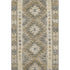 5' X 8' Beige Gray And Ivory Geometric Washable Area Rug With UV Protection