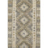 5' X 8' Beige Gray And Ivory Geometric Washable Area Rug With UV Protection