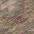 5' X 8' Brown Pink And Teal Geometric Washable Area Rug With UV Protection