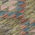 8' Green Pink And Blue Geometric Washable Area Rug With UV Protection