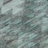 8' Teal Gray And Aqua Geometric Washable Area Rug With UV Protection