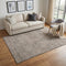 5' X 8' Coffee And Beige Geometric Washable Area Rug With UV Protection