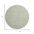 8' X 8' Mint Green And Ivory Geometric Washable Round Rug With UV Protection