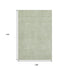 9' X 12' Mint Green And Ivory Geometric Washable Area Rug With UV Protection