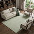 9' X 12' Mint Green And Ivory Geometric Washable Area Rug With UV Protection