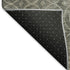 8' Pewter And Gray Geometric Washable Area Rug With UV Protection