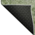 5' X 8' Fern Green And Silver Oriental Washable Area Rug With UV Protection