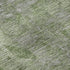 5' X 8' Fern Green And Silver Oriental Washable Area Rug With UV Protection