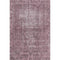 5' X 8' Merlot And Silver Oriental Washable Area Rug With UV Protection