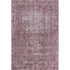 5' X 8' Merlot And Silver Oriental Washable Area Rug With UV Protection