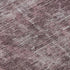 5' X 8' Merlot And Silver Oriental Washable Area Rug With UV Protection