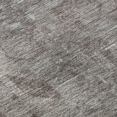 5' X 8' Coffee And Silver Oriental Washable Area Rug With UV Protection