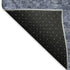 5' X 8' Navy Blue And Silver Oriental Washable Area Rug With UV Protection