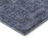 5' X 8' Navy Blue And Silver Oriental Washable Area Rug With UV Protection