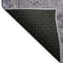8' X 8' Purple And Silver Oriental Washable Round Rug With UV Protection