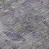 8' X 8' Purple And Silver Oriental Washable Round Rug With UV Protection