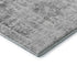 9' X 12' Charcoal And Silver Oriental Washable Area Rug With UV Protection