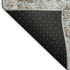 5' X 8' Chocolate And Ivory Oriental Washable Area Rug With UV Protection