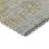 5' X 8' Gold And Silver Oriental Washable Area Rug With UV Protection