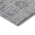 8' X 8' Plum And Silver Oriental Washable Round Rug With UV Protection