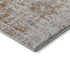 5' X 8' Terra Cotta And Silver Oriental Washable Area Rug With UV Protection