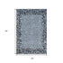 5' X 8' Blue And Black Animal Print Washable Area Rug With UV Protection