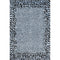 5' X 8' Blue And Black Animal Print Washable Area Rug With UV Protection