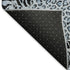 5' X 8' Blue And Black Animal Print Washable Area Rug With UV Protection