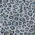 5' X 8' Blue And Black Animal Print Washable Area Rug With UV Protection
