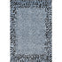 5' X 8' Blue And Black Animal Print Washable Area Rug With UV Protection