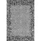 5' X 8' Gray And Black Animal Print Washable Area Rug With UV Protection