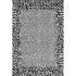 5' X 8' Gray And Black Animal Print Washable Area Rug With UV Protection