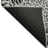 5' X 8' Gray And Black Animal Print Washable Area Rug With UV Protection