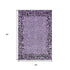 5' X 8' Purple And Black Animal Print Washable Area Rug With UV Protection