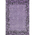 5' X 8' Purple And Black Animal Print Washable Area Rug With UV Protection